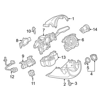 Audi OE - Steering Column - Shroud, Switches & Levers