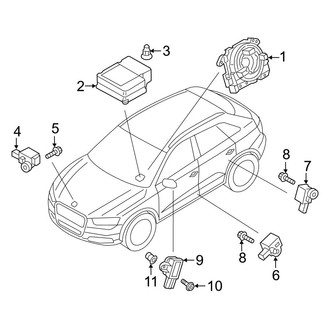 Audi OE - Restraint Systems - Air Bag Components (Modules & Sensors)