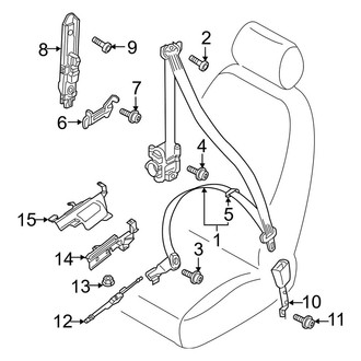 Audi OE - Restraint Systems - Front Seat Belts