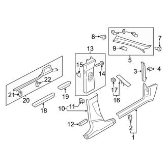 Audi OE - Pillars, Rocker & Floor - Interior Trim