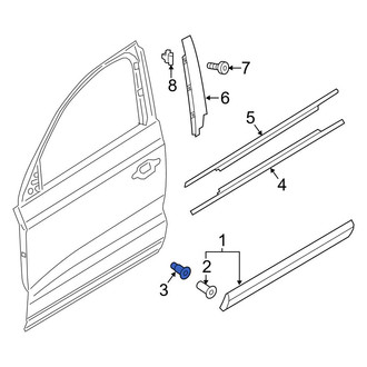 Audi OE - Lower Door Molding Grommet