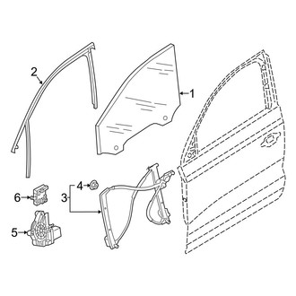 Audi OE - Front Door - Glass & Hardware