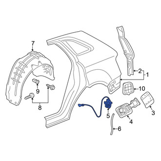 Audi OE - Rear Fuel Filler Door Lock Actuator