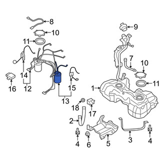 Audi OE - Rear Left Fuel Pump and Sender Assembly