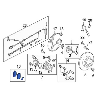 Audi OE - Rear Disc Brake Pad Set