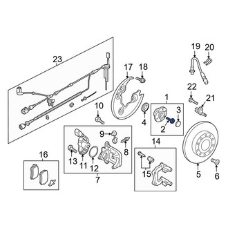 Audi OE - Rear Axle Hub Mounting Bolt