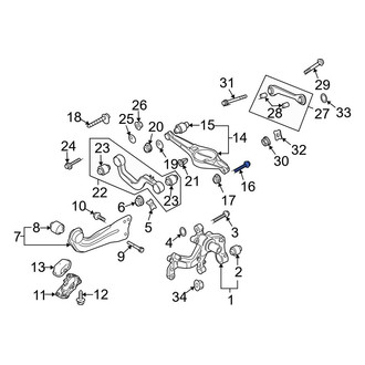 Audi OE - Lower Inner Suspension Control Arm Bolt