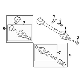 Audi OE - Rear Suspension - Drive Axles