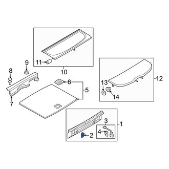 Audi OE - Rear Body Panel Trim Panel Clip