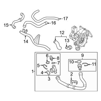 Audi OE - Cooling - Hoses & Lines (Right Side)