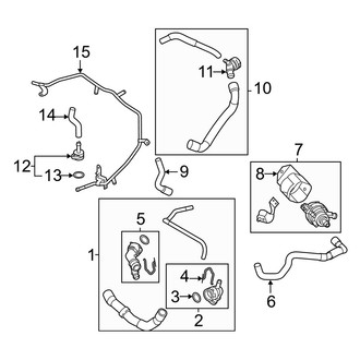 Audi OE - Cooling - Hoses & Lines (Left Side)