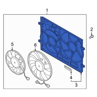 Audi OE - Engine Cooling Fan Shroud