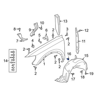 Audi OE - Fender Liner Nut