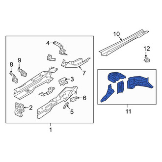 Audi OE - Front Left Fender Apron Assembly