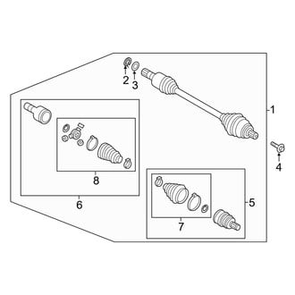 Audi OE - Front Suspension - Drive Axles (Left Side)