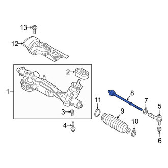 Audi OE - Inner Steering Tie Rod End