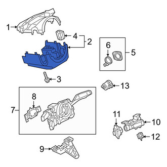 Audi OE - Lower Steering Column Cover