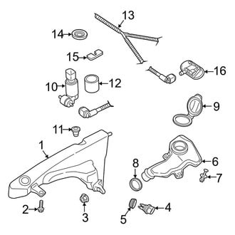 Audi OE - Windshield - Washer Components