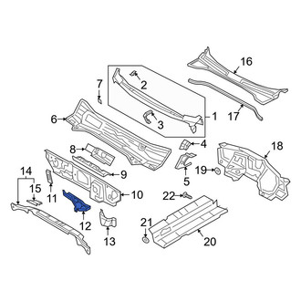 Audi OE - Left Cowl Side Panel