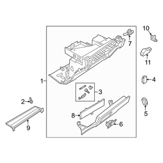 Audi OE - Instrument Panel - Glove Box