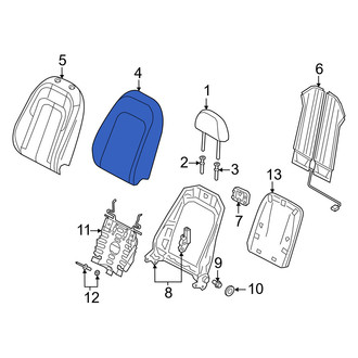 Audi OE - Front Left Seat Back Cushion Cover