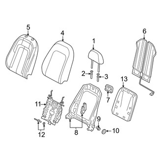 Audi OE - Seats & Tracks - Driver Seat Components (Seat Back Components)