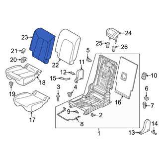 Audi OE - Rear Right Seat Back Cushion Cover