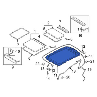 Audi OE - Sunroof Frame