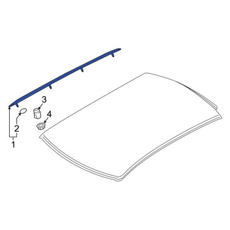Audi OE - Left Roof Luggage Carrier Side Rail