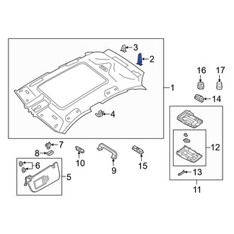 Audi OE - Headliner Clip
