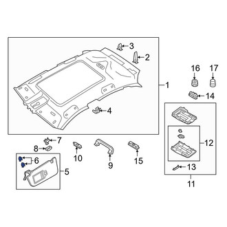 Audi OE - Headliner Clip