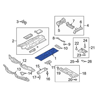Audi OE - Right Floor Pan