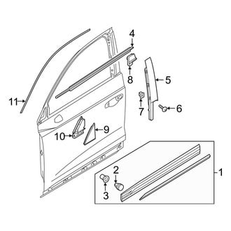 Audi OE - Front Door - Exterior Trim