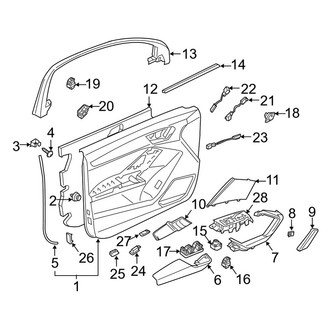 Audi OE - Front Door - Interior Trim