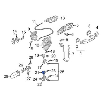Audi OE - Front Right Lower Outer Door Hinge