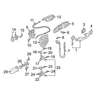 Audi OE - Rear Door - Lock & Hardware