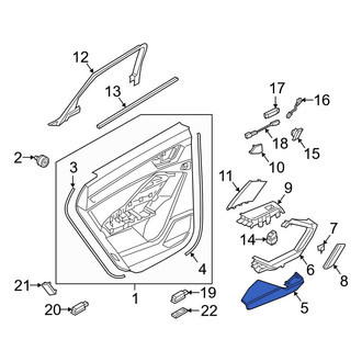 Audi OE - Front Left Door Armrest