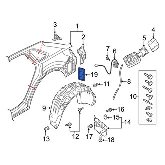 Audi OE - Rear Quarter Panel Vent