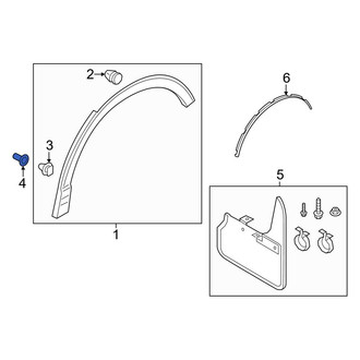 Audi OE - Wheel Arch Molding Grommet