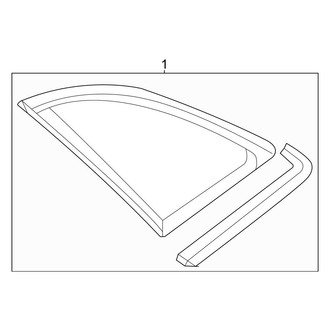 Audi OE - Quarter Panel - Glass (Premium / Premium Plus / S-Line Premium / S-Line Premium Plus / S-Line Prestige)