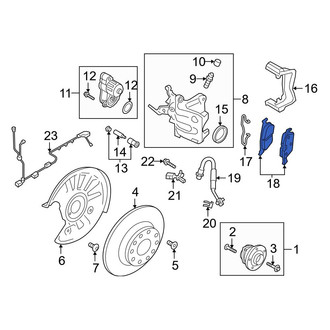 Audi OE - Rear Disc Brake Pad Set
