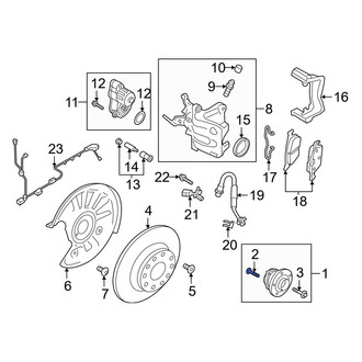 Audi OE - Axle Hub Mounting Bolt