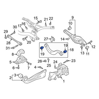 Audi OE - Rear Lower Rearward Outer Suspension Control Arm Bushing
