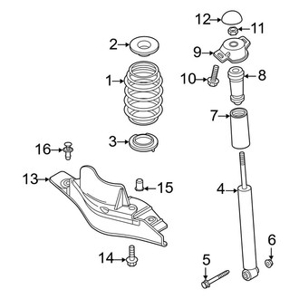 Audi OE - Rear Suspension - Shocks & Components