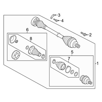 Audi OE - Rear Suspension - Drive Axles
