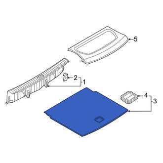 Audi OE - Rear Spare Tire Compartment Cover
