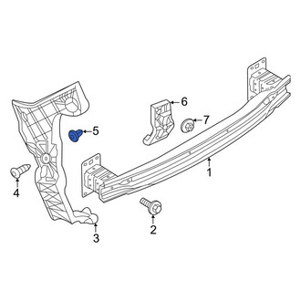 Audi OE - Bumper Guide Nut