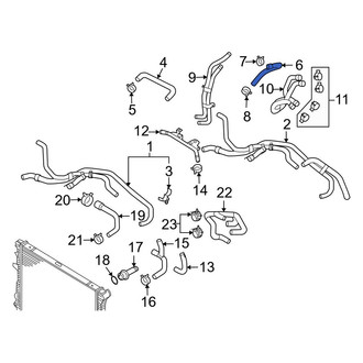 Audi OE - Upper Radiator Coolant Hose