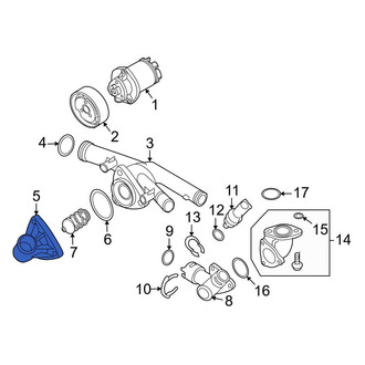 Audi OE - Cooling System Bypass Line Adapter
