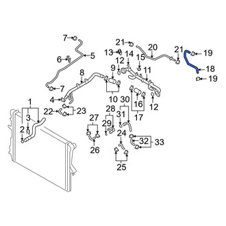 Audi OE - Lower Radiator Coolant Hose